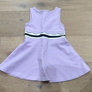 Janie and Jack Lilac Sleeveless Dress with Striped Detail